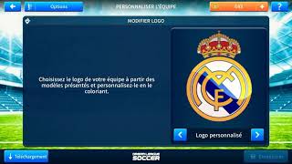 تغيير شعار ولباس الى ريال مدريد dream league soccer