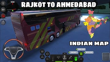|| RAJKOT TO AHMEDABAD BUS SIMULATOR ULTIMATE ( INDIAN MAP 🇮🇳 ) ||