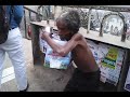 Hindi song sing with local instruments as music tools by Bangladeshi genius street beggar