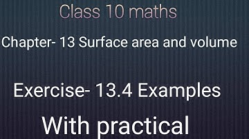 NCERT Class 10 maths chapter- 13: Surface areas and volumes:Exercise- 13.4 examples:Frustum concept