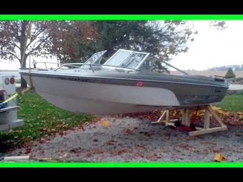 Easy way to remove boat from trailer on land, followed by ...