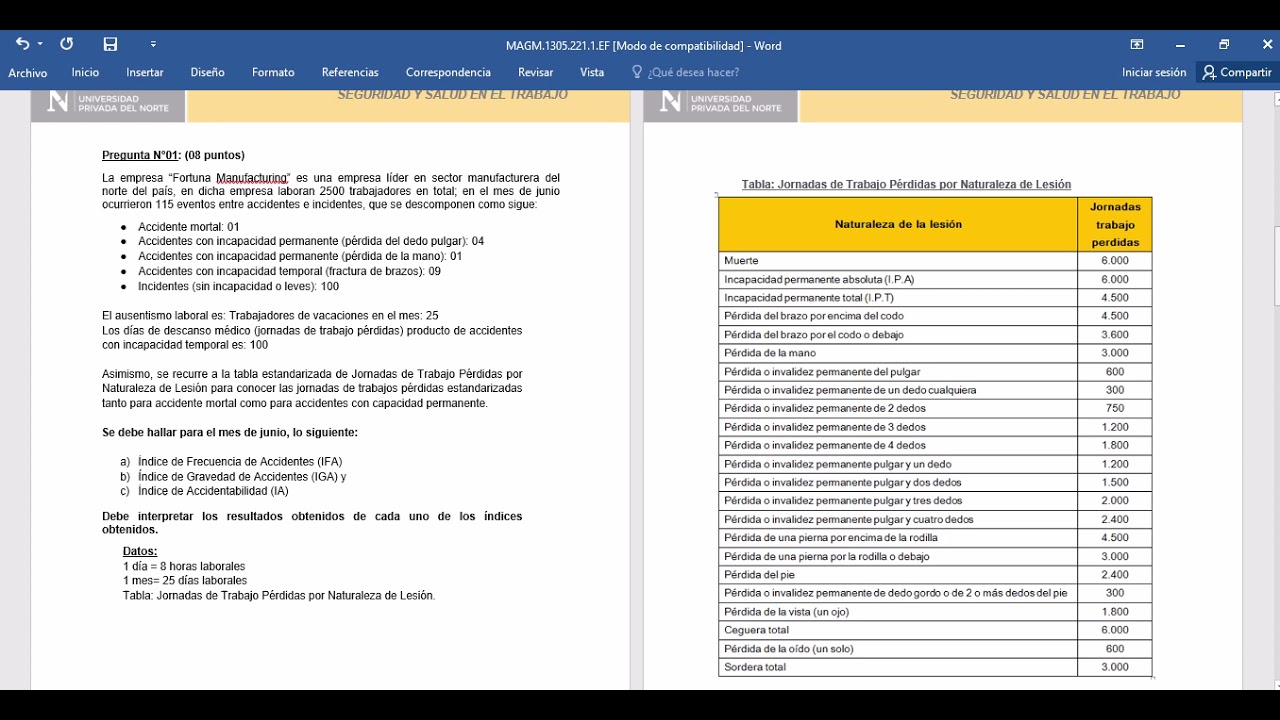 EXAMEN FINAL SEGURIDAD Y SALUD OCUPACIONAL UPN 2021 - YouTube