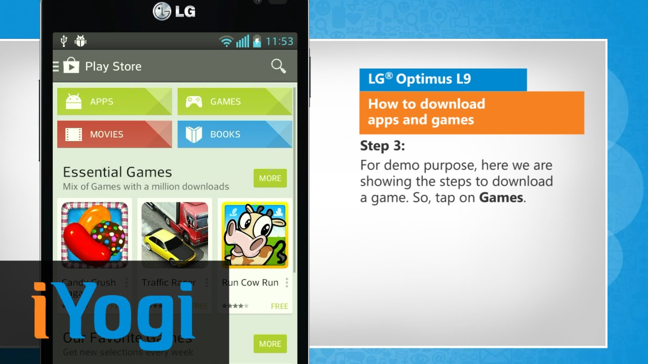 How to download apps and games on LG® Optimus L9