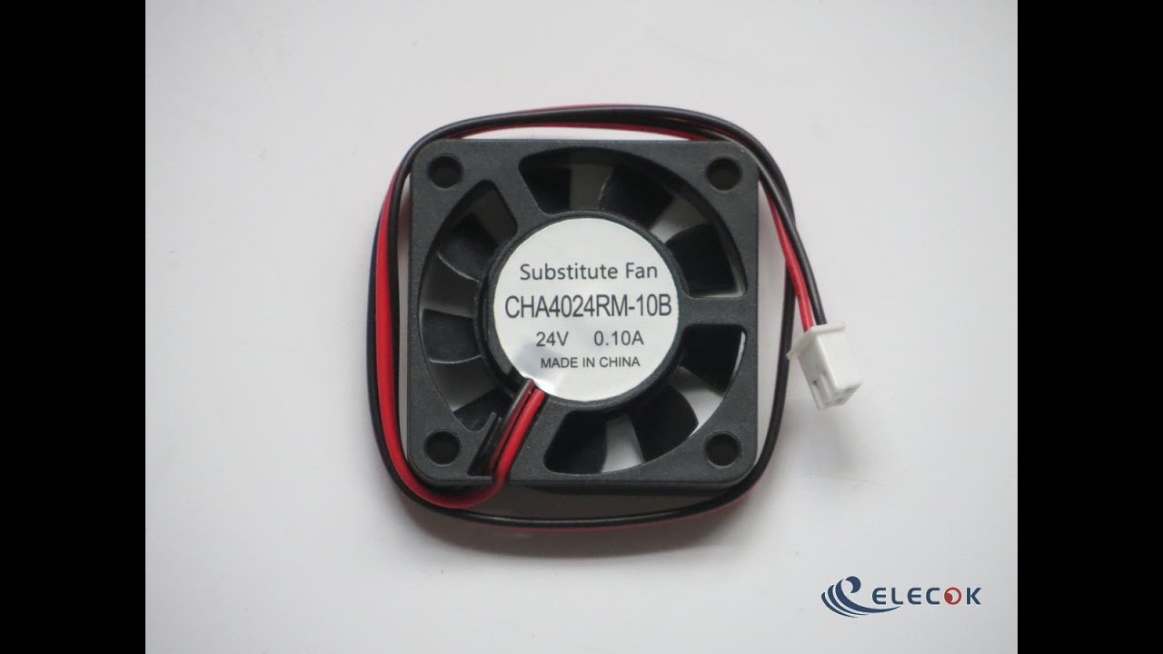 CREALITY CHA4024RM10B 24V 0.10A 2wires Cooling Fan Substitute YouTube