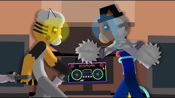 Tigry Vs Cyborg Doggy (Piggy battle)| Sticknodes animation