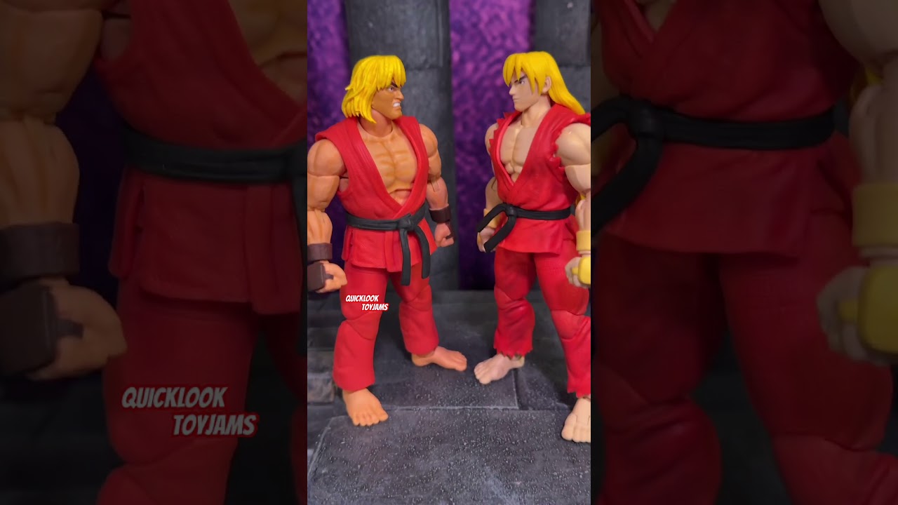 FaceOff: KEN SF2 Vs. SFA3 Jada Toys & Storm Collectibles QUICK LOOK Street Fighter Toy Figure Review