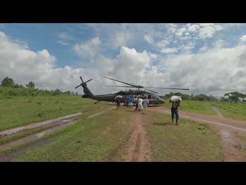 U.S. Army HH-60 Black Hawk • Delivers Humanitarian Aid • Honduras