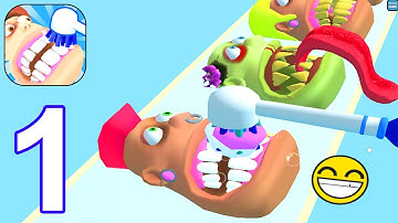 Teeth Runner! - Gameplay Walkthrough Part 1 All Levels 1-7 (Android,iOS)