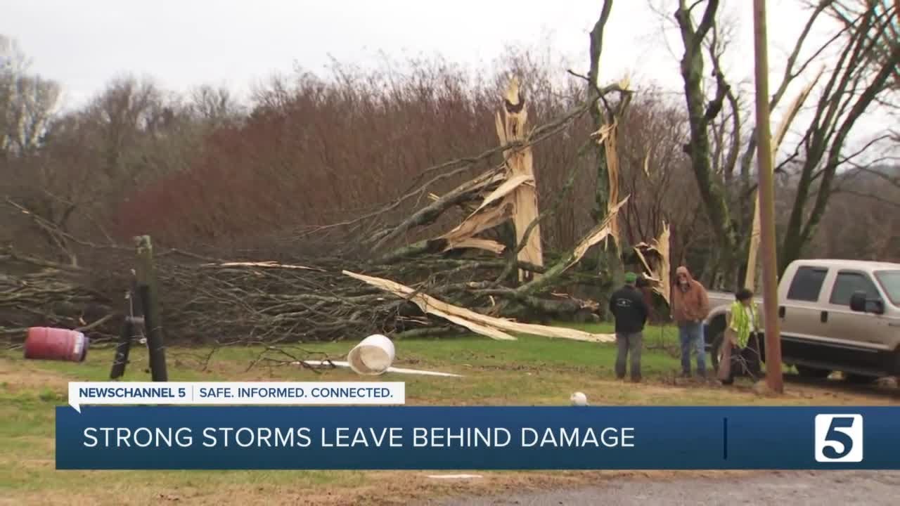 Strong storms leave behind damage across Middle Tennessee communities ...
