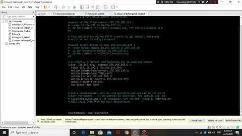 Cara konfigurasi DHCP pada debian 10 menggunakan VMWare