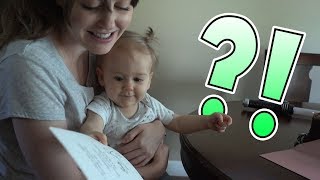 Dad Suprises Mom! Adorable Baby Gender Reveal