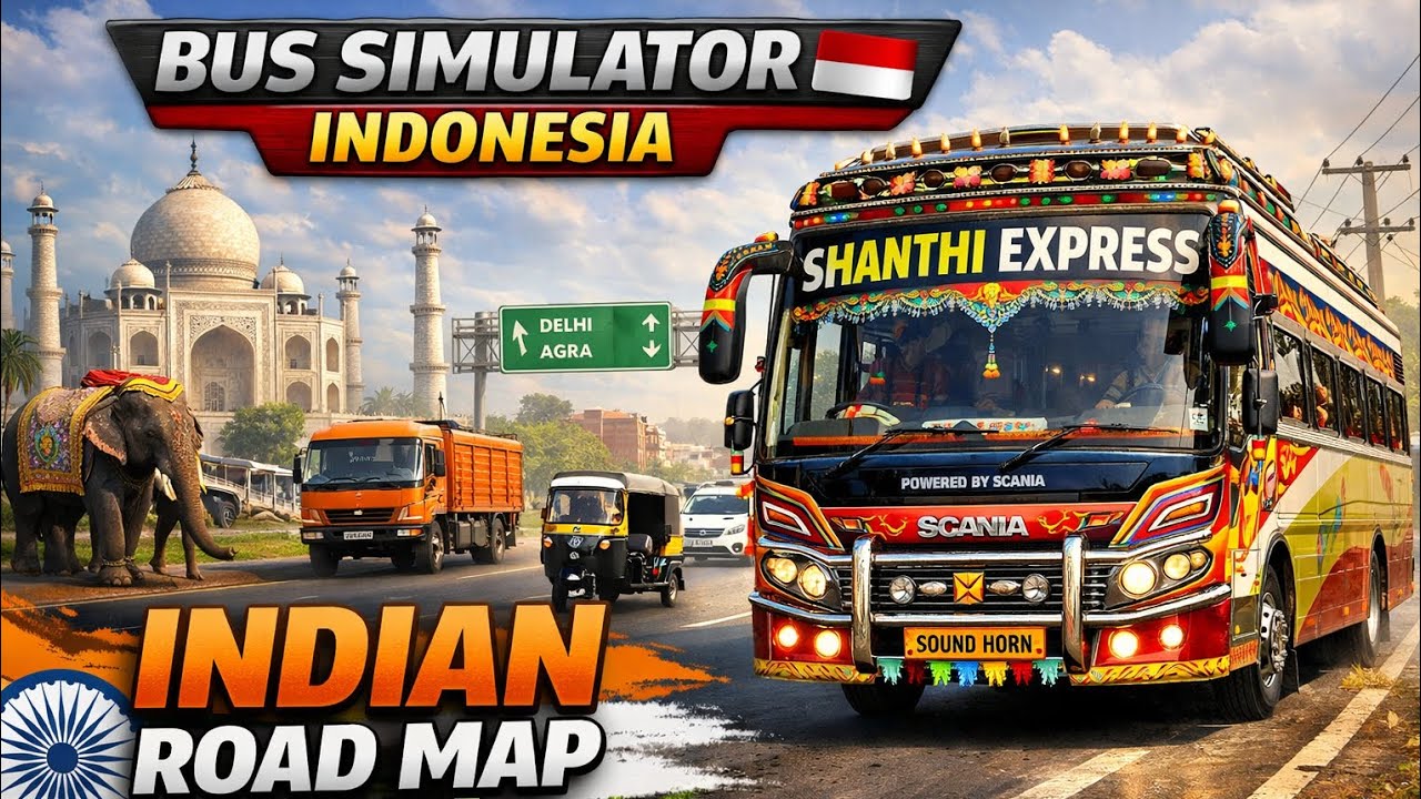 How to download Indian map in bus simulator Indonesia🇮🇩 100% working #trending #youtube #fyp 
