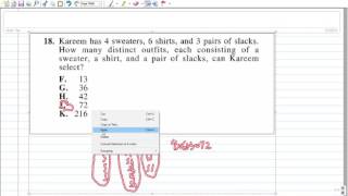 ACT 2012 Form 1MC Math Problems 17-20