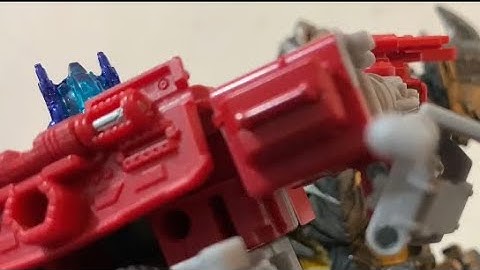 A stop motion of random transformers fighting at 3am