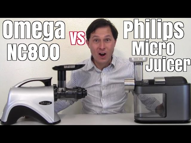 Philips Micro Juicer vs Omega NC800 Comparison Review - YouTube