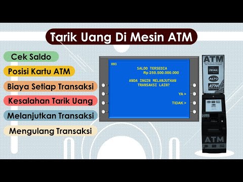 Cara Mengambil Uang Di Mesin ATM (BJB BRI BNI MANDIRI ATM BERSAMA ALTO PRIMA)