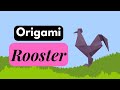 How To Make Origami Rooster Gallo De Origami OrigamiArt