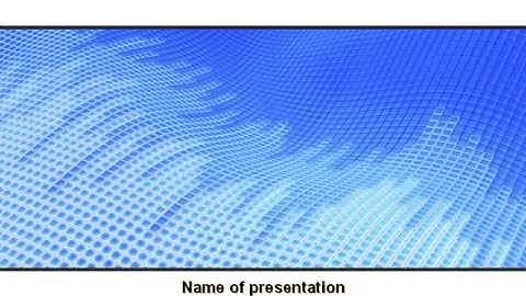 Abstract Blue Ribbon PowerPoint Template by PoweredTemplate.com