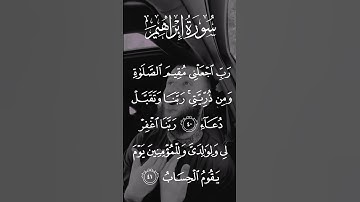 سورة إبراهيم #القرآن_الكريم #quran #سورة_إبراهيم