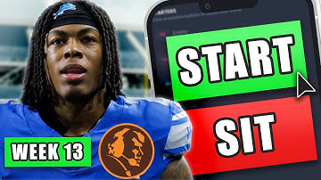 Week 13 Fantasy Football Start/Sit Strategy (Thanksgiving!)