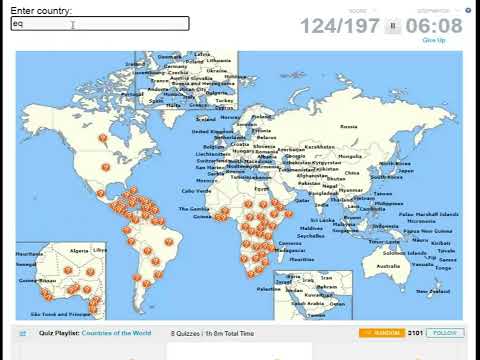 Sporcle Typing All Countries in 9:44