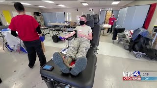 Davis Monthan Airman donate blood to help Covid-19 victims