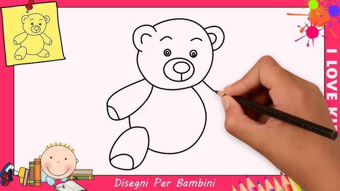 pix Orsacchiotto Orso Disegno Facile Per Bambini come disegnare un orsetto facile passo