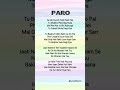 Paro Lyrics Aditya Rikhari Song Love Lyrics Music Trendingsongs