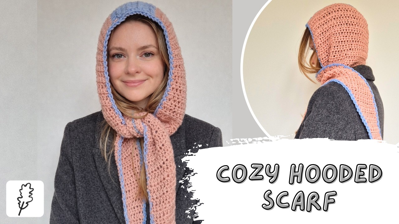 Easy Crochet Sophie’s Hood ❄️ Cozy Hooded Scarf Step-by-Step Tutorial