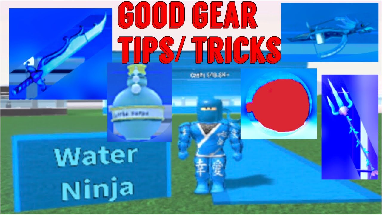 Ninja Tycoon Good Gears To Use For Water Ninja Roblox Youtube - roblox trident gear