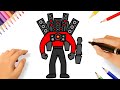 HOW TO DRAW TITAN SPEAKERMAN EASY | SKIBIDI TOILET