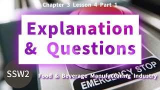 SSW2 Food Manufacturing Chapter 3 Lesson 4 Part 1 特定技能２号 飲食料品製造業 第3章