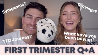 FIRST TRIMESTER Q&A // Cravings? Symptoms? TTC journey?