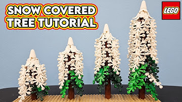 LEGO Snow Covered Tree Tutorial