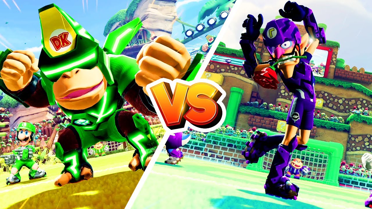 Mario Strikers Battle League - Donkey Kong Vs Waluigi