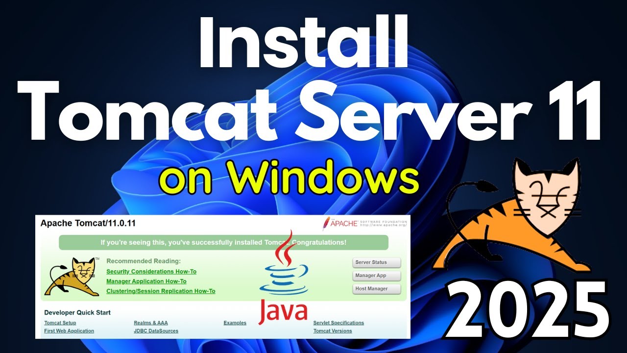 Install Apache Tomcat 11 Web Server On Windows 11/10 [2024] | Tomcat ...
