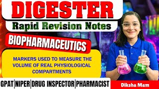 D-44 | Markers Used to Measure the Vol. of Real Physiological Compartment- Biopharmaceutics  |