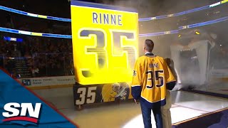 2021 Nashville Predators Pekka Rinne Jersey Retirement T Shirt Size XL #35  SGA