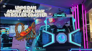 Uji Nyali!! - Ummi dan Abang Ahza Naik VR Roller Coaster 