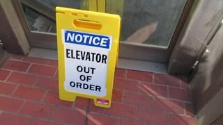 EPIC FAIL: Otis INCLINE Traction Elevator @ SD Convention Center, San Diego, CA
