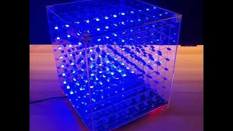iCubeSmart 3D LED cube build completed!