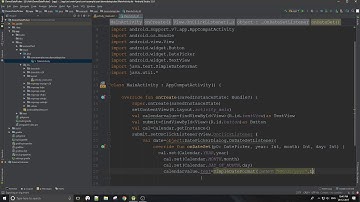 DatePicker using Kotlin
