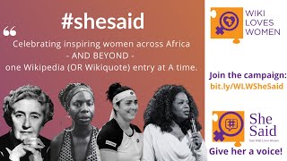 #SheSaid 2023 launch by Wiki Loves Women
