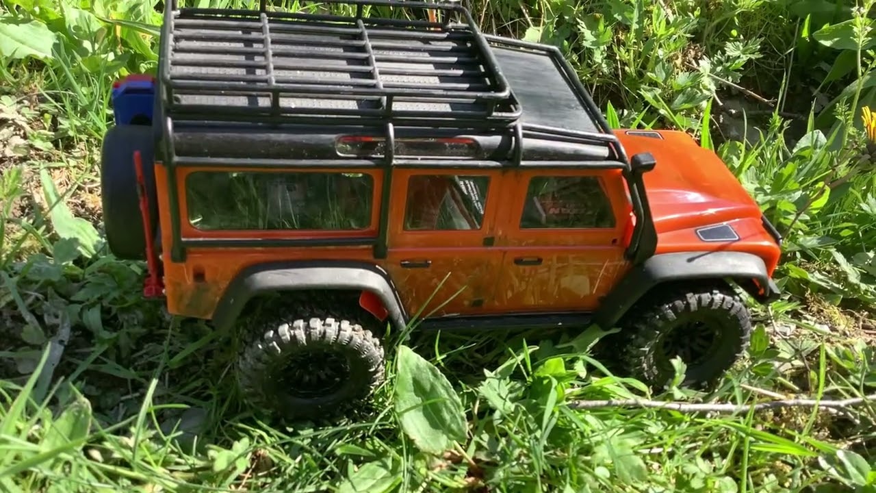Exploring with the TRX4M. And the rookie driver strikes again