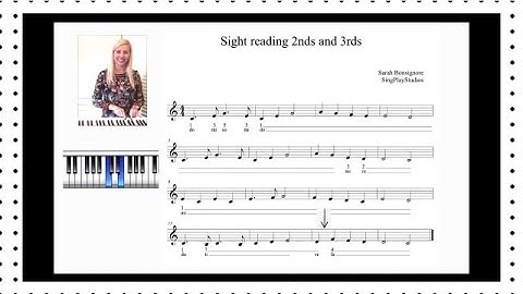 How to sight read 2nds and 3rds
