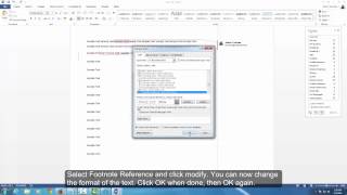 Footnotes on Microsoft Word 2013