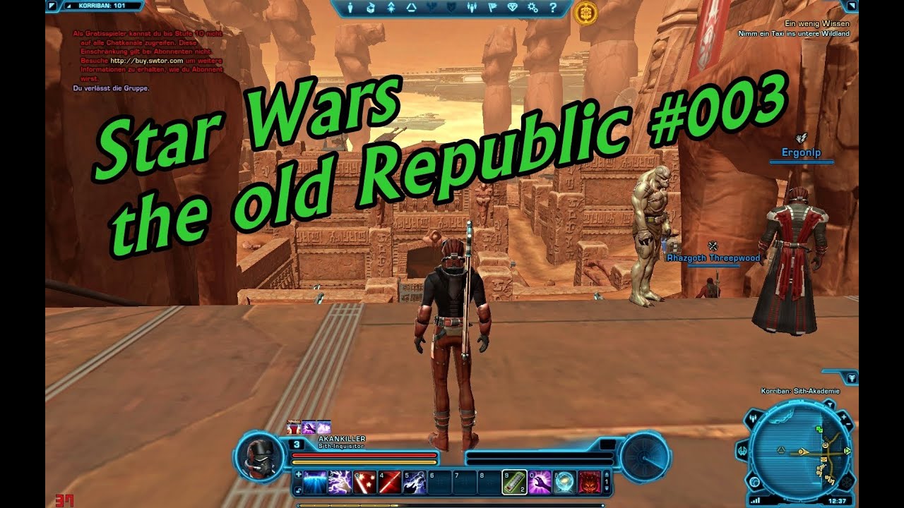 Let´s Play Star Wars The old Republic [HD] #003 Inquisitor Zyn - YouTube