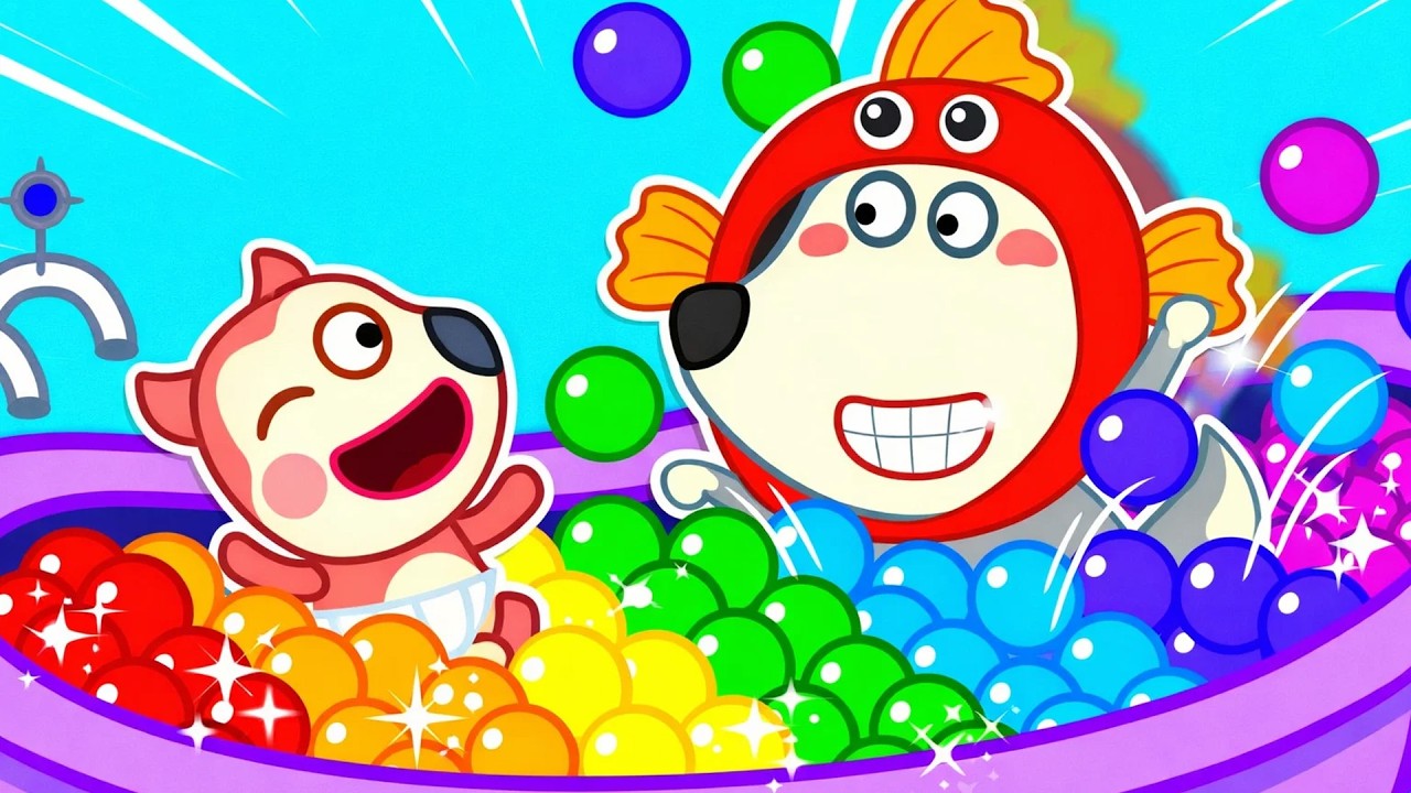 Hora do banho com o bebé🛀🏻Se não tomar banho, vão crescer plantas no seu corpo | Wolfoo em português