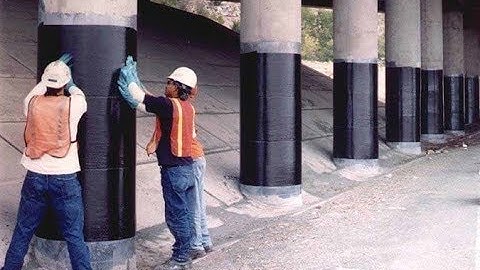 Method for Strengthening of columns using Carbon sheet fabrics (CFRP Method)