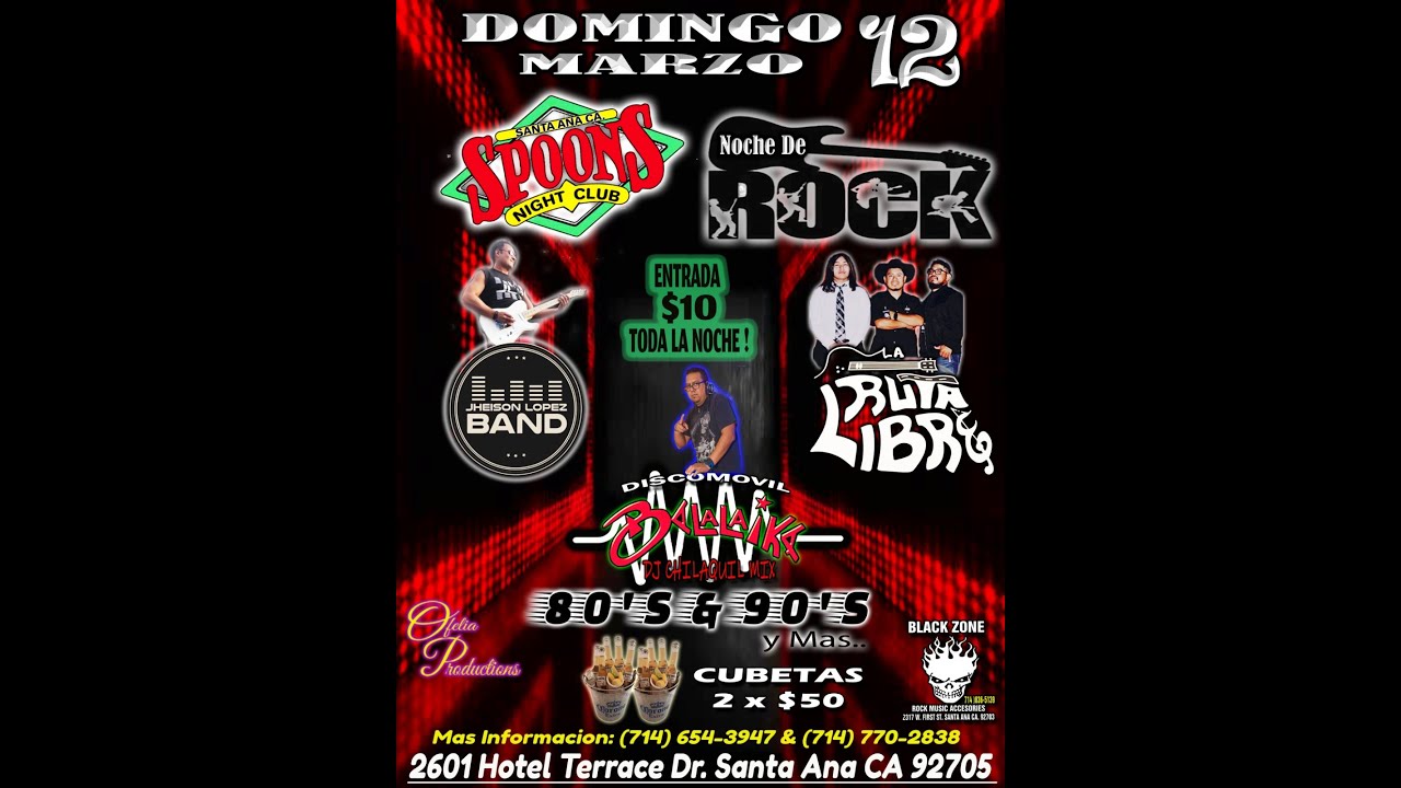 LA RUTA LIBRE EN SPOONS NIGHT CLUB MARZO 12 2023 YouTube